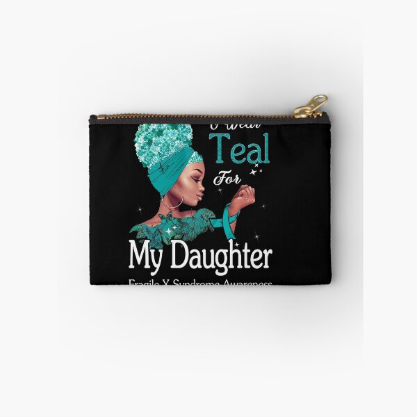 Item preview, Fragile X Syndrome Awareness Black Girl I Wear Teal For My Daughter designed and sold by tenjun16.