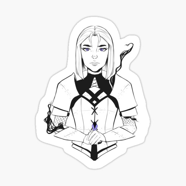 Schwarz-Weiß-Krieger Sticker