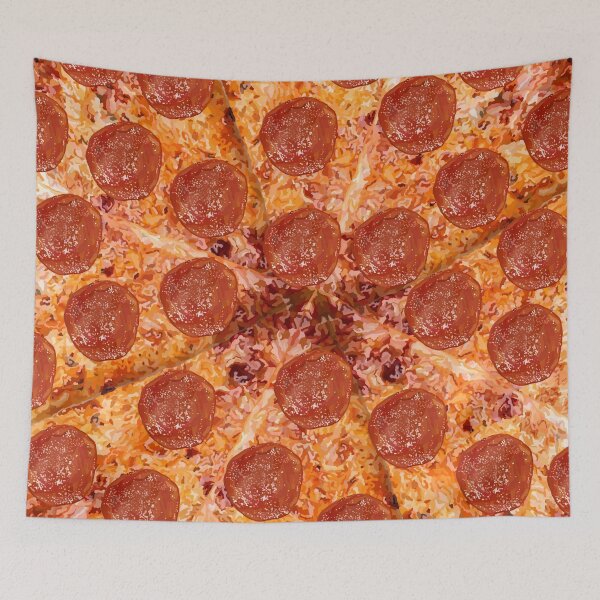 Item preview, Pepperoni Cheese Pizza Pattern designed and sold by Deborah Camp.
