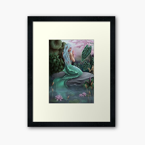 Mermaid's Garden Framed Art Print