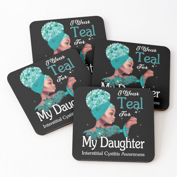 Item preview, Interstitial Cystitis Awareness Black Girl I Wear Teal For My Daughter designed and sold by tenjun16.