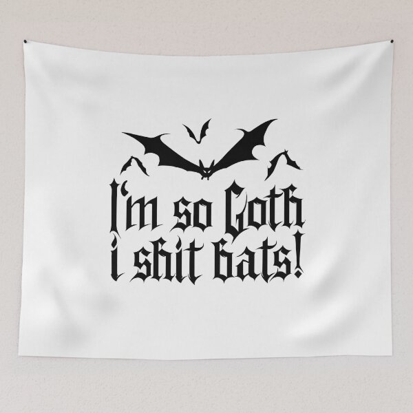 Item preview, I'm so Goth I shit Bats No.2 (black) designed and sold by Mystic-Land.