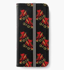Cool golden roller skates Roller Derby iPhone Wallet/Case/Skin