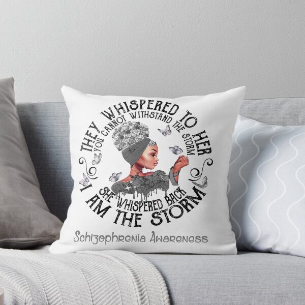 Item preview, Black Girl Fighter Strong I Am The Storm Schizophrenia Awareness designed and sold by Mnrshirley.