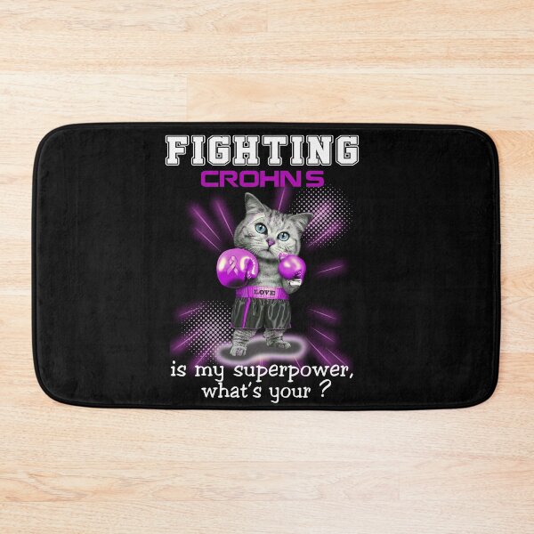 Item preview, Funny Cat Fighting Crohn's Is My Superpower What's Your designed and sold by Kohend.