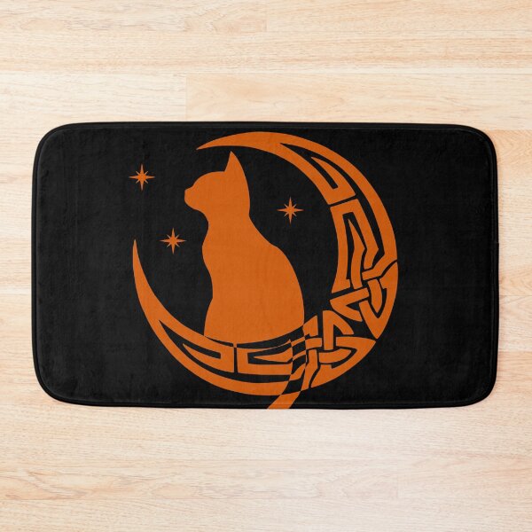 Item preview, Orange Pagan Celtic Moon Cat designed and sold by Depic Spirit.