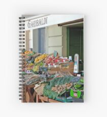Fruit And Produce Lady Spiral Notebook