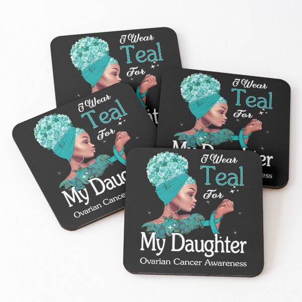 Item preview, Ovarian Cancer Awareness Black Girl I Wear Teal For My Daughter designed and sold by tenjun16.