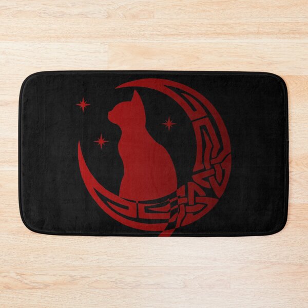 Item preview, Red Pagan Celtic Moon Cat designed and sold by Depic Spirit.
