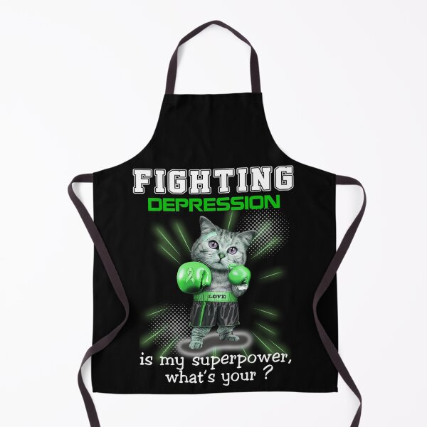 Item preview, Funny Cat Fighting Depression Is My Superpower What's Your designed and sold by Kohend.
