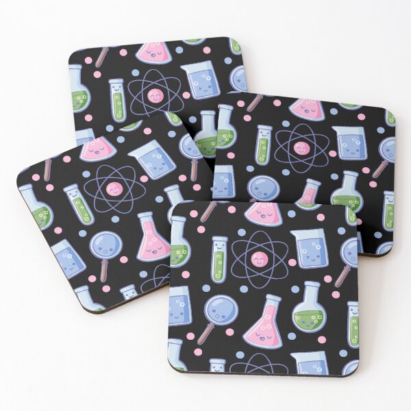 Item preview, Kawaii Science Lab Equipment Pattern designed and sold by sunburstdesigns.