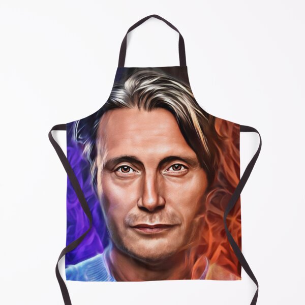 Item preview, Mads Mikkelsen Hannibal in Blue and Orange Flames designed and sold by orionlodubyal.