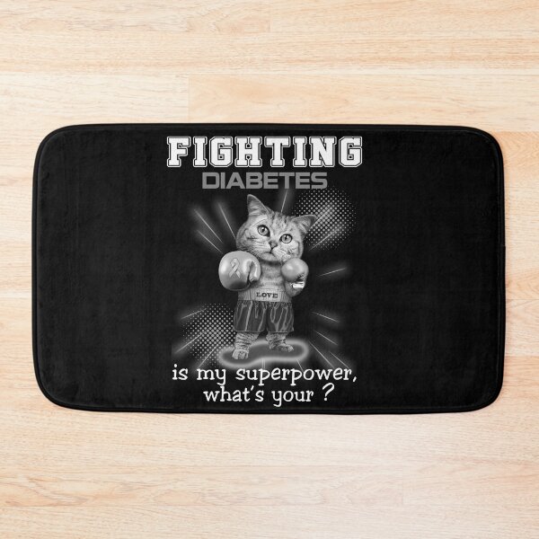 Item preview, Funny Cat Fighting Diabetes Is My Superpower What's Your designed and sold by Kohend.