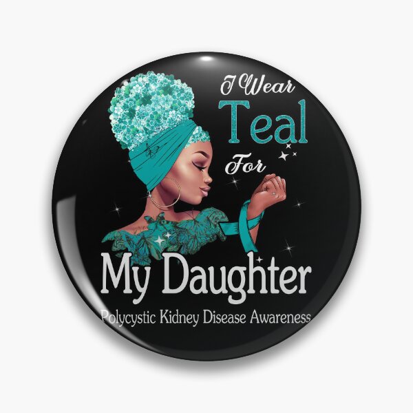 Item preview, Polycystic Kidney Disease Awareness Black Girl I Wear Teal For My Daughter designed and sold by tenjun16.