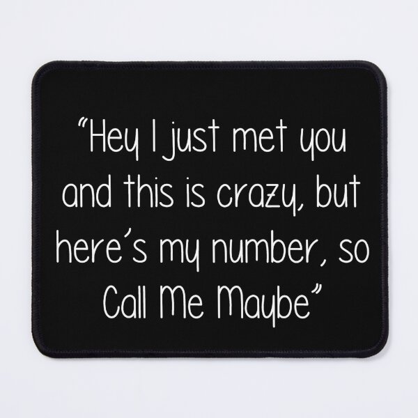 Item preview, Call Me Maybe lyrics designed and sold by ashlenamusic.