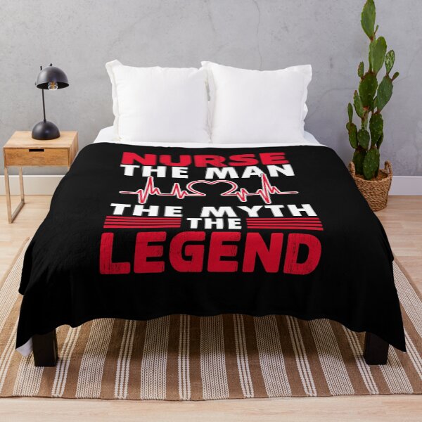 Item preview, Funny Nurses Sayings :NURSE THE MAN THE MYTH THE LEGEND designed and sold by remonss.