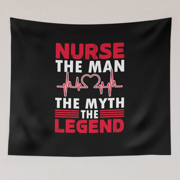 Item preview, Funny Nurses Sayings :NURSE THE MAN THE MYTH THE LEGEND designed and sold by remonss.