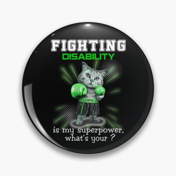 Item preview, Funny Cat Fighting Disability Is My Superpower What's Your designed and sold by Kohend.