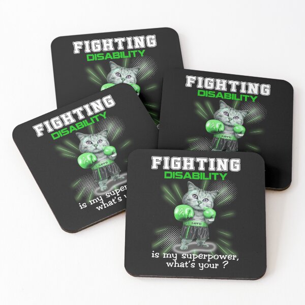 Item preview, Funny Cat Fighting Disability Is My Superpower What's Your designed and sold by Kohend.