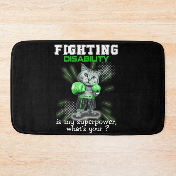 Item preview, Funny Cat Fighting Disability Is My Superpower What's Your designed and sold by Kohend.