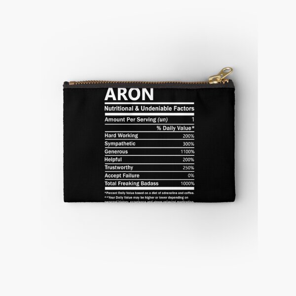 Item preview, Aron Name T Shirt - Aron Nutritional And Undeniable Factors Gift Item Tee designed and sold by lanawalton.