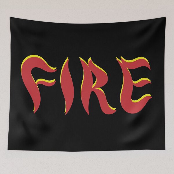 Item preview, On Fire Hot wallpaper merch designed and sold by ZooOfArt.