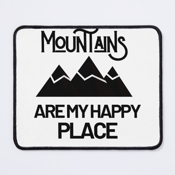 Item preview, mountains are my happy place,adventure,nature designed and sold by behappysiempre.