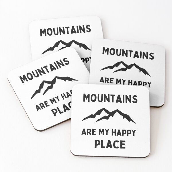 Item preview, mountains are my happy place,adventure,nature designed and sold by behappysiempre.