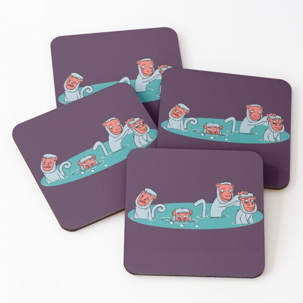 Item preview, Monkeys like to take a Hot Springs bath at Traditional Onsen Royalty designed and sold by Bonobofy.