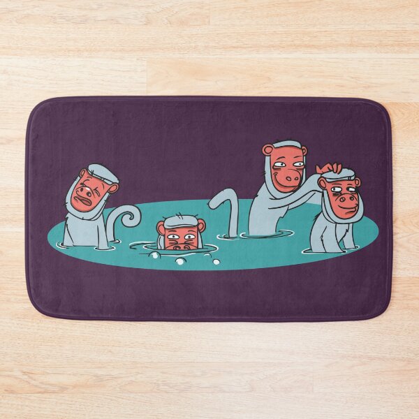 Item preview, Monkeys like to take a Hot Springs bath at Traditional Onsen Royalty designed and sold by Bonobofy.