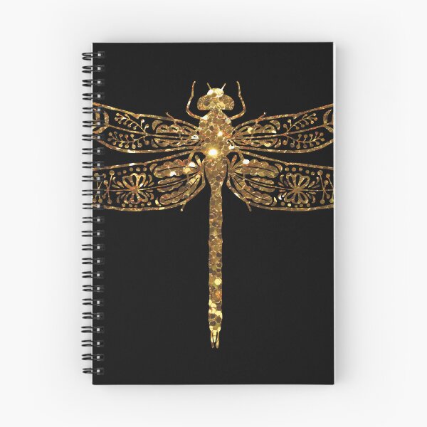 Item preview, fancy gold glitter dragonfly designed and sold by Zevy-Darling.