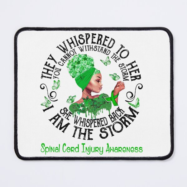 Item preview, Black Girl Fighter Strong I Am The Storm Spinal Cord Injury Awareness designed and sold by Mnrshirley.