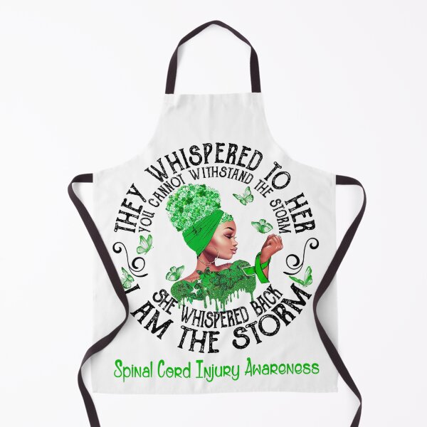 Item preview, Black Girl Fighter Strong I Am The Storm Spinal Cord Injury Awareness designed and sold by Mnrshirley.