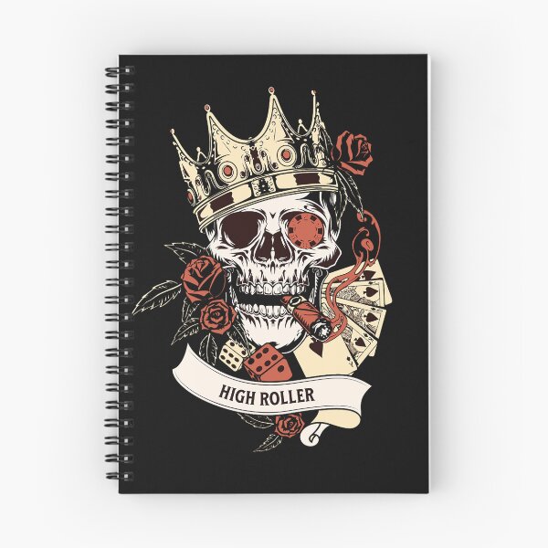 Item preview, Skull Crown Dice Cards Chips Gambling High Roller Casino Vegas designed and sold by CattlettArt.