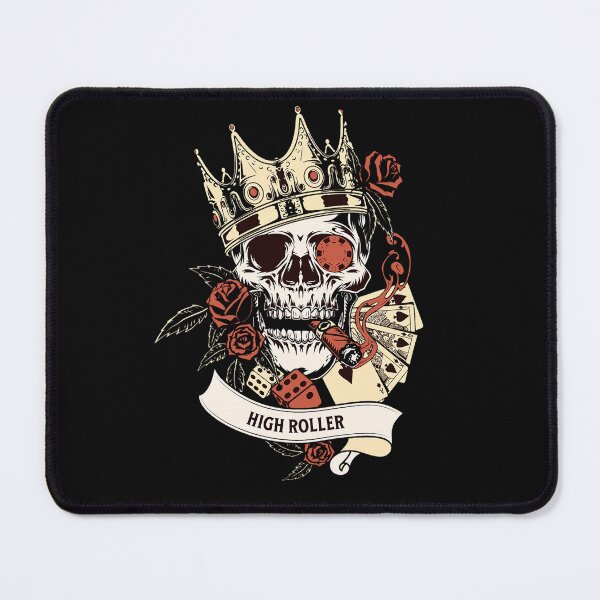 Item preview, Skull Crown Dice Cards Chips Gambling High Roller Casino Vegas designed and sold by CattlettArt.