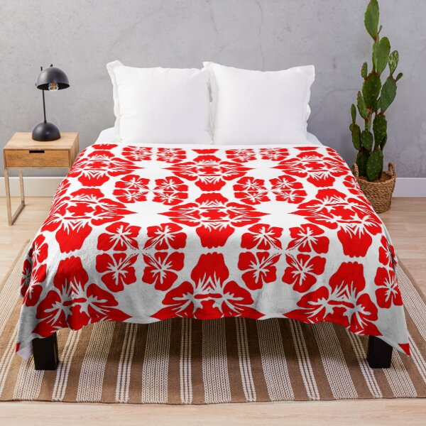 Item preview, Red and white tropical island floral  designed and sold by Coexist In Tee's .