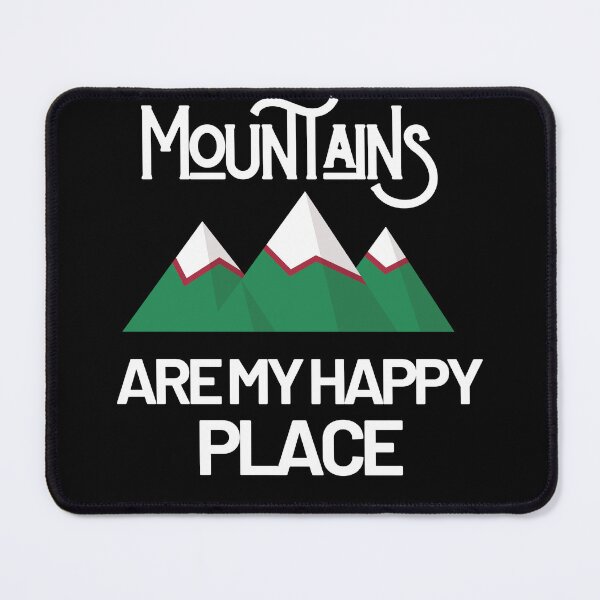 Item preview, mountains are my happy place,adventure,nature designed and sold by behappysiempre.