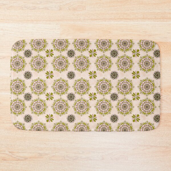 Item preview, Mandala Olive Pink Allover Print designed and sold by Cedarrue.