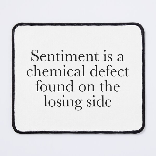 Item preview, Sentiment is a Chemical Defect - BBC Sherlock Holmes designed and sold by LinhlyHarwell13.