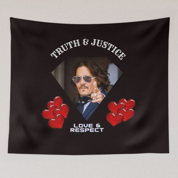 Item preview, Truth and Justice JohnnyDepp with Love  designed and sold by Henk GoGo T-Shirts ⭐️⭐️⭐️⭐️⭐️.