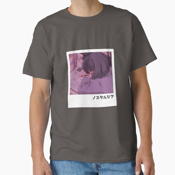 Vista previa del artículo con la obra «Aturdimiento escolar | estética animé», diseñado y vendido por PopUpShirt.