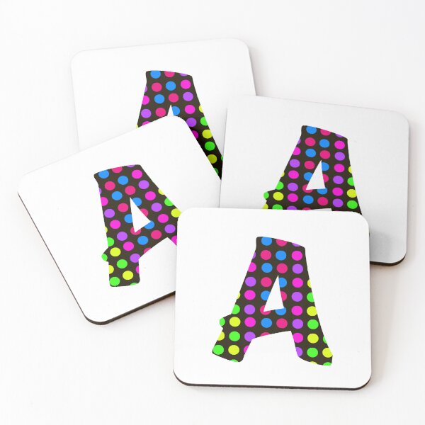 Item preview, RETRO POLKA DOT “A” INITIAL  designed and sold by StudioNeely.