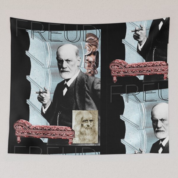 Item preview, Sigmund-Freud-Collage-Portrait designed and sold by Ash Felicia.