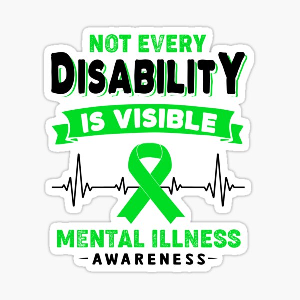 Pegatina «Conciencia de la enfermedad mental no todas las enfermedades