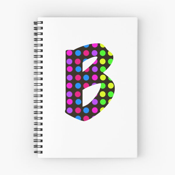 Aperçu de l'œuvre INITIALE "B" À POIS RÉTRO créée et vendue par StudioNeely.