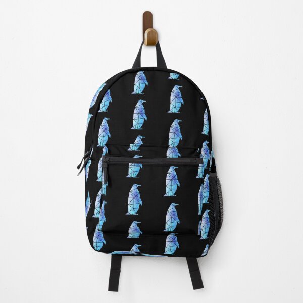 Item preview, ice blue galaxy geometric penguin designed and sold by Zevy-Darling.