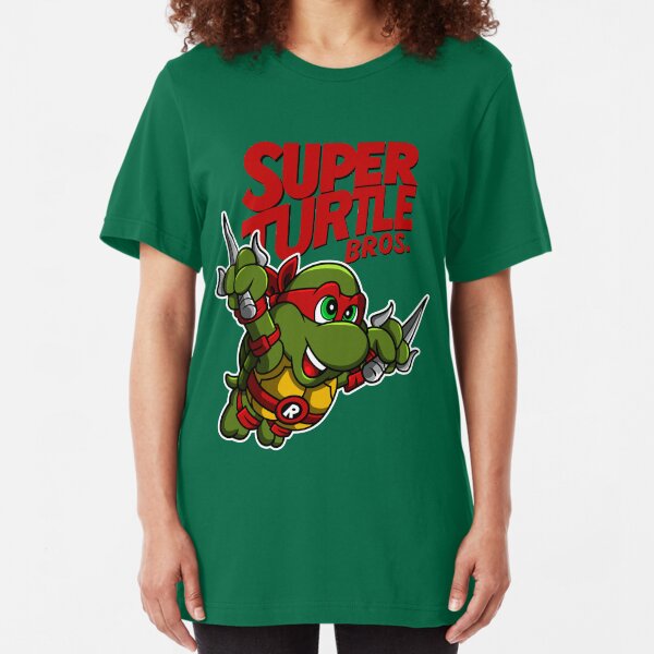 Super Turtle Bros - Raph Slim Fit T-Shirt