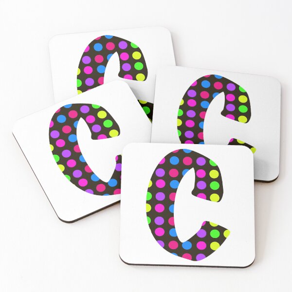 Item preview, INICIAL “C” DE LUNARES RETRO designed and sold by StudioNeely.