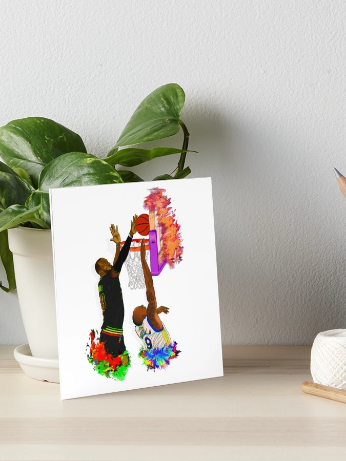 The Block! LeBron James Art Art Board Print