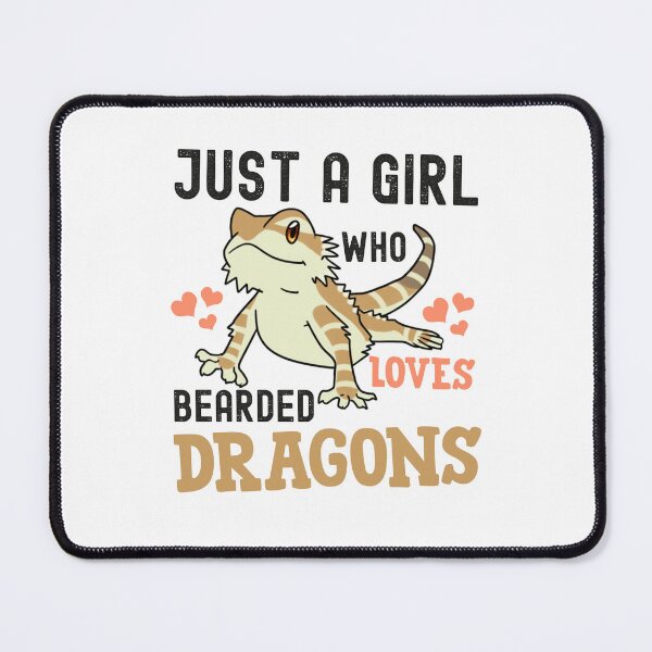Item preview, just a girl who loves bearded dragons, dragon lover designed and sold by PRINTED ..